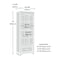 Sauder Rollingwood Country 4 Shf Bookcase , Three adjustable shelves for books, awards, manuals and more 431440 - alternate 4